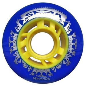 סט של 4 גלגלים Seba Street King Wheels 68mm 82a BLUE/YELLOW