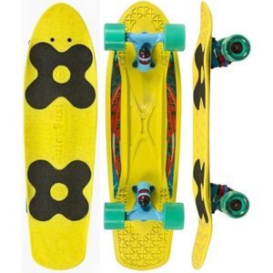 CHOKE SKATEBOARDS Spicy Sabrina 23.6*7 Yellow Blue