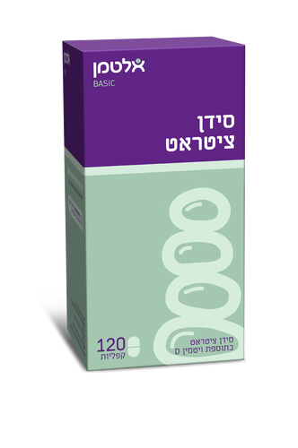 טבע זול | סידן ציטראט בתוספת ויטמין D אלטמן - מכיל 120 קפליות