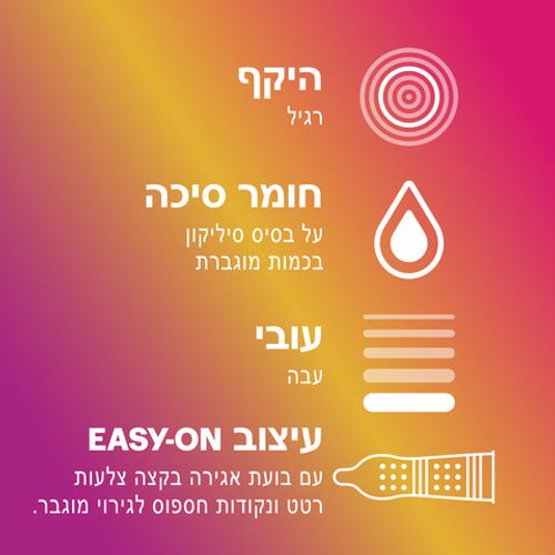 קונדומים דורקס Pleasure Me | עם צלעות רטט ונקודות חספוס לגירוי מוגבר | 10 יח' |