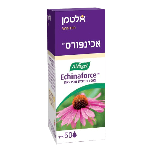 אכינפורס | 65% כוהל בנפח | מכיל פרח ושורש של אכינצאה | מכיל 50 מ