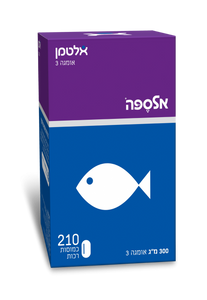 אלספה | אומגה 3 | כמוסות רכות | 210 כמוסות |