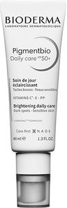 קרם הבהרה יומי פיגמנטביו SPF 50 + | מסייע בהפחתת כתמים כהים | מכיל 40 מ"ל | לעור רגיש |