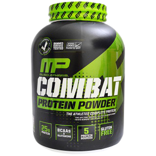 MUSCLEPHARM | COMBAT PROTEIN POWDER | קומבט אבקת חלבון | בטעם בננה | 1.814 ק