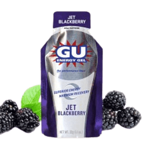 ג'ל אנרגיה GU בטעם פטל שחור | מכיל  24 יח' | ENERGY GEL GU