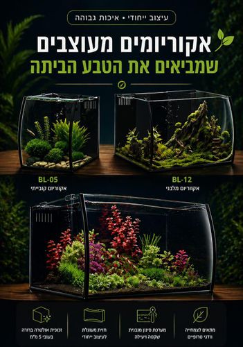פרפקט אקווריום מעוגל Perfect Aquarium Rimless BL-12 