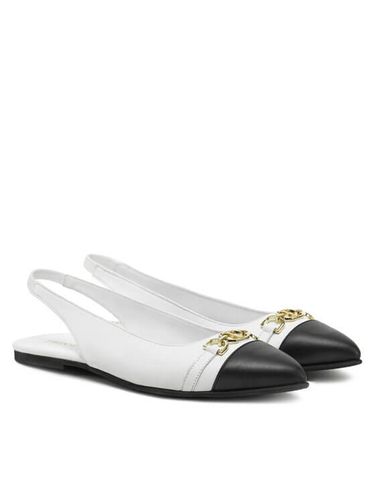 Cream Leather Ballet Flats Tory Burch 