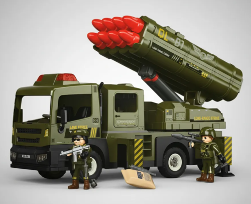 Power Planet משאית צבאית עם משגר רב קני 