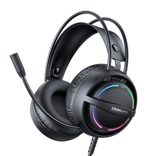 אוזניות גיימינג מקצועיות ONIKUMA X88 עם תאורת RGB