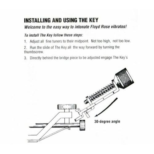 כלי לכיוון אוקטבות LT-0868-000 Allparts The KEY Intonation Tool for Floyd Rose