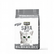 Kit Cat קיט קט 7 ליטר חול מתגבש לחתולים על בסיס סויה למניעת ריחות חזקים (פחם)