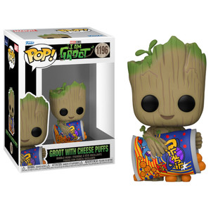 בובת פופ אני גרוט – גרוט עם חטיפי גבינה | Funko Pop! I am Groot- Groot with cheese puffs 1196