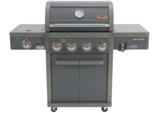 גריל גז 4 מבערים + כירת צד Coleman Revolution 4 63,000 BTU - צבע אפור