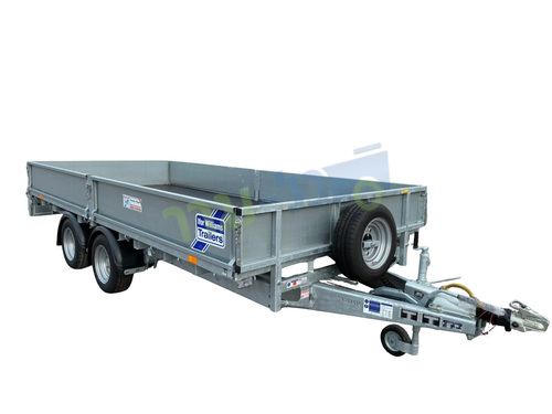 נגרר פתוח דו סרני 4.23X1.98 מתלי קפיצי עלים למשקל 3500 ק
