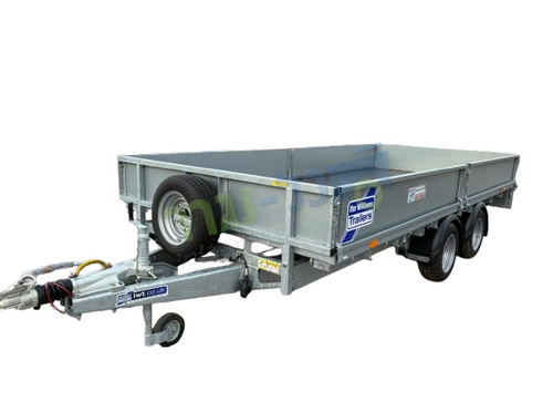 נגרר פתוח דו סרני 4.23X1.98 מתלי קפיצי עלים למשקל 3500 ק