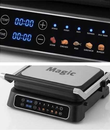 טוסטר גריל דיגיטלי Magic 2000W – בישול חכם, עוצמתי וקל לניקוי