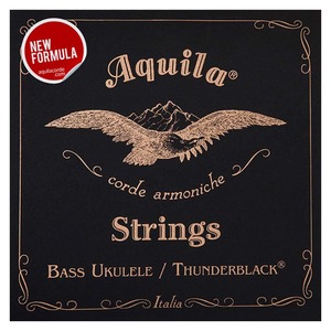 סט מיתרים שחורים ליוקללה בס אקוילה Aquila ThunderBlack 140U