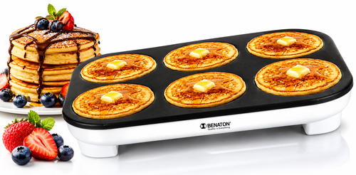 מכשיר להכנת 6 פנקייקים וקרפים  MAGIC PANCAKE