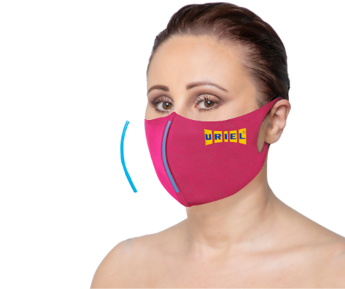 מסכת נשימה בד לייקרה לפנים אנטי בקטריאלית רב שימושית 