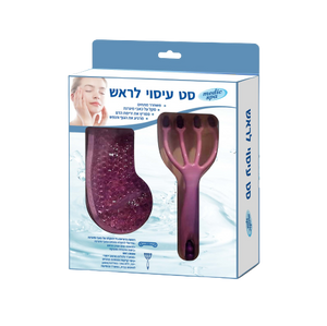 סט עיסוי לראש סגול