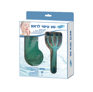 סט עיסוי לראש ירוק