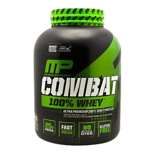 MUSCLEPHARM COMBAT 100% WHEY | אבקת חלבון | בטעם קופיצ'ינו | 2.27 ק