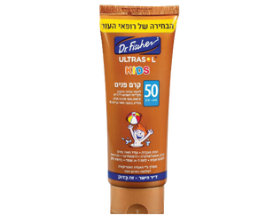 קרם פנים להגנה גבוהה ורחבה מקרינת השמש לילדים | 75 מ"ל | DR FISCHER KIDS | 