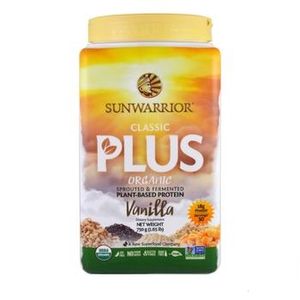 SUNWARRIOR - Vegan Protein Powder | אבקת חלבון טבעוני פלוס וניל סאן ווריור | 750 גרם
