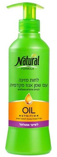 לחות מזינה עם שמן אגוז מקדמיה | לשיער מתולתל | 400 מ