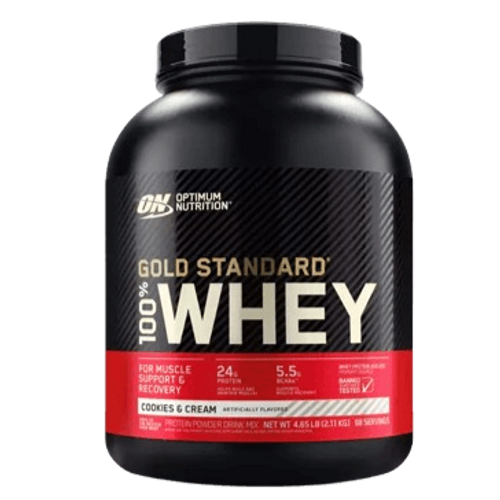 ULTIMATE NUTRITION - GOLD STANDARD 100% WHEY | אבקת חלבון אופטימום נוטרישן בטעם קרם עוגיות  2.27 ק