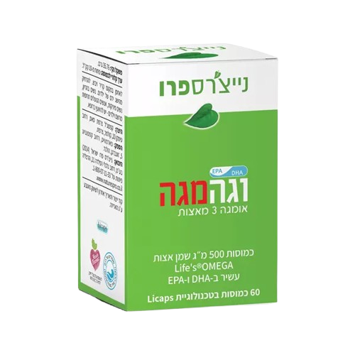 וגה מגה אומגה 3 צמחית | שמן אצות | 60 כמוסות |