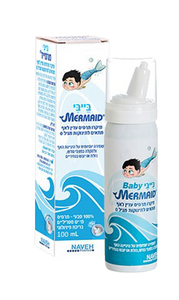 תרסיס Mermaid Baby לתינוקות | מיקרו תרסיס טבעי ועדין לאף | לתינוקות מגיל 0 | מכיל 100 מ"ל |