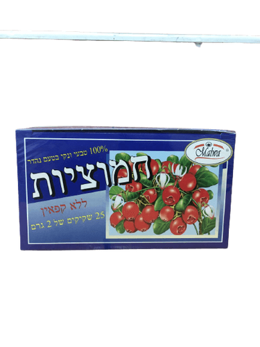 תה חמוציות | ללא קפאין | 25 שקיקי תה | מלווה