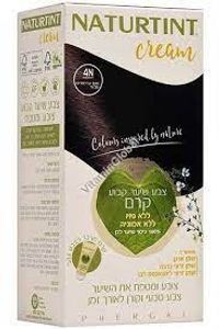 צבע לשיער | 4N | קרם | NATURTINT | ללא אמוניה נטורטינט | NATURTINT