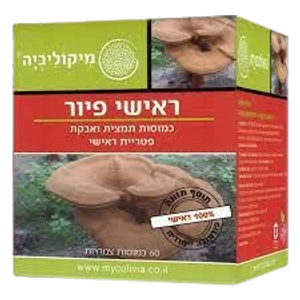 ראישי פיור | מכיל 60 כמוסות | כמוסות תמצית ואבקת פטריית ראישי |