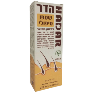 הדר שמפו טיפולי לחיזוק סיבי השיער | שילוב ייחודי של תמציות צמחים | 270 מ"ל |