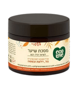 מסכה לשיער רגיל עד יבש | גזר, דלעת ובטטה | מכיל 350 מ"ל | 