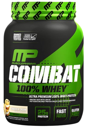 MUSCLEPHARM COMBAT 100% WHEY | אבקת חלבון | בטעם קרם עוגיות |