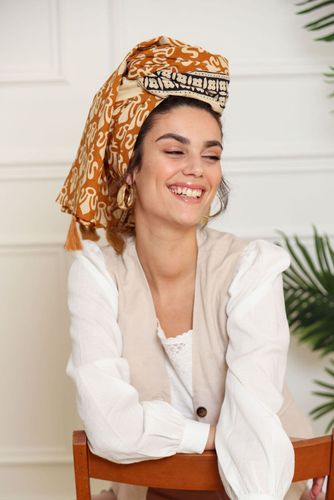 מטפחת בלוקפרינט גלי