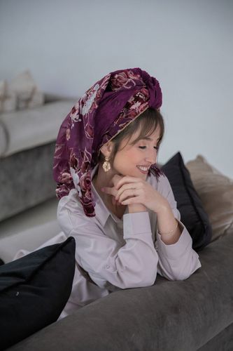 לונג משולב אופיר - קטיפה צרובה