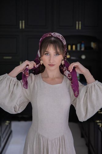 מטפחת מרובעת אופיר - קטיפה צרובה