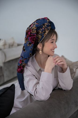 לונג משולב רז - קטיפה צרובה