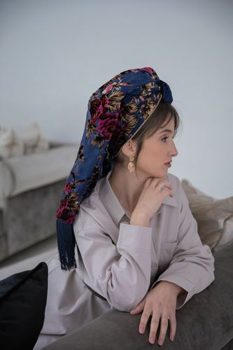 לונג משולב רז - קטיפה צרובה