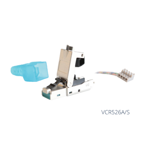 תקע RJ45 לחיצה לכבל CAT6A מודולרי Procab VCR526A/S