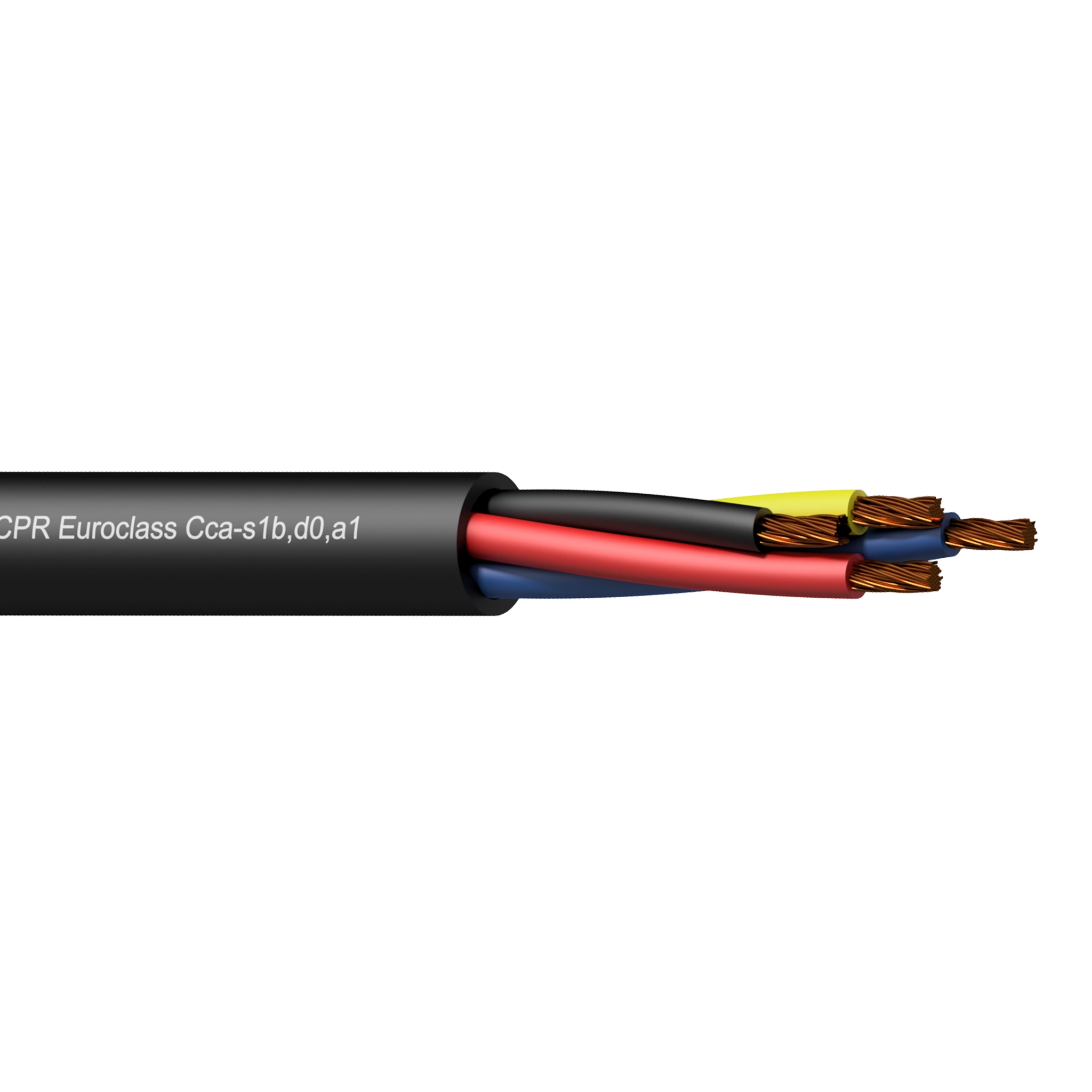 כבל רמקול גמיש Procab CLS225-CCA/1 ,2 x 2.5 mm² - 13 AWG- שחור
