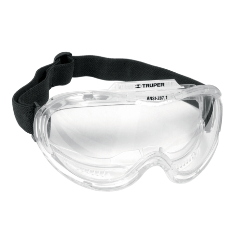 משקפי מגן מקצועיים כיסוי מלא (Goggles) שקופים Expert – הגנה היקפית 360°
