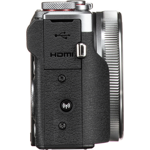 מצלמה ‏קומפקטית בעברית צבע שחור כסוף Canon Powershot G7 X Mark III
