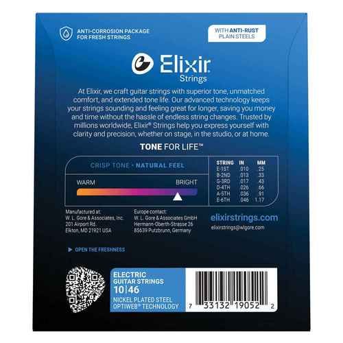 סט מיתרים לחשמלית ELIXIR OPTIWEB 19052 10-46