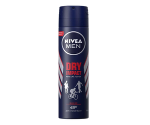 דאודורנט ספריי לגבר דריי אימפקט - 150 מ"ל - NIVEA MEN