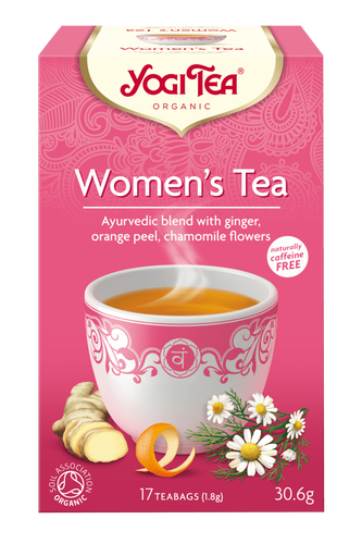women's tea - ג'ינג'ר ושורש אנג'ליקה - מכיל 17 שקיקי תה